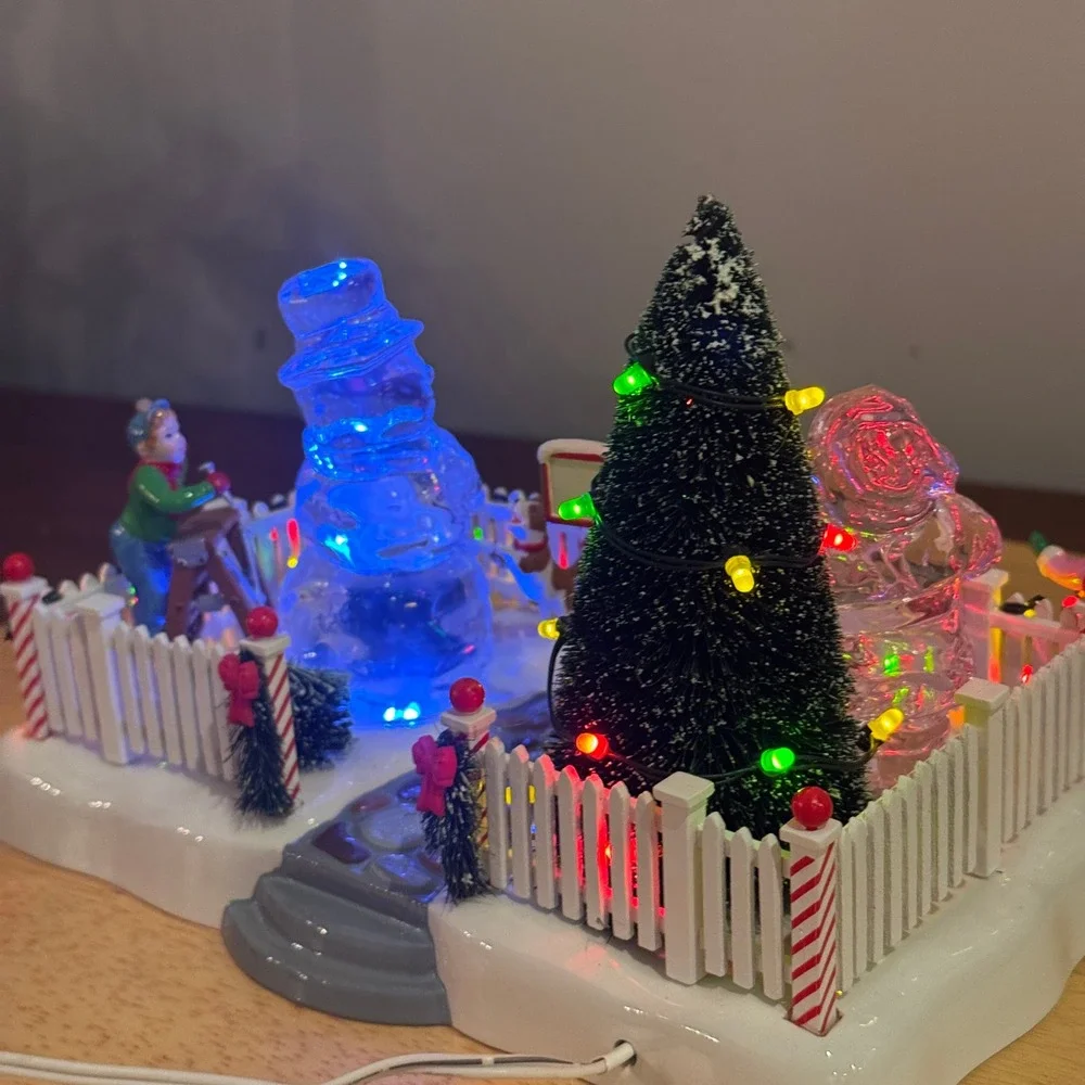 Department 56 Neighborhood Christmas Scene Snow Village Color Dept 56 w/ Box